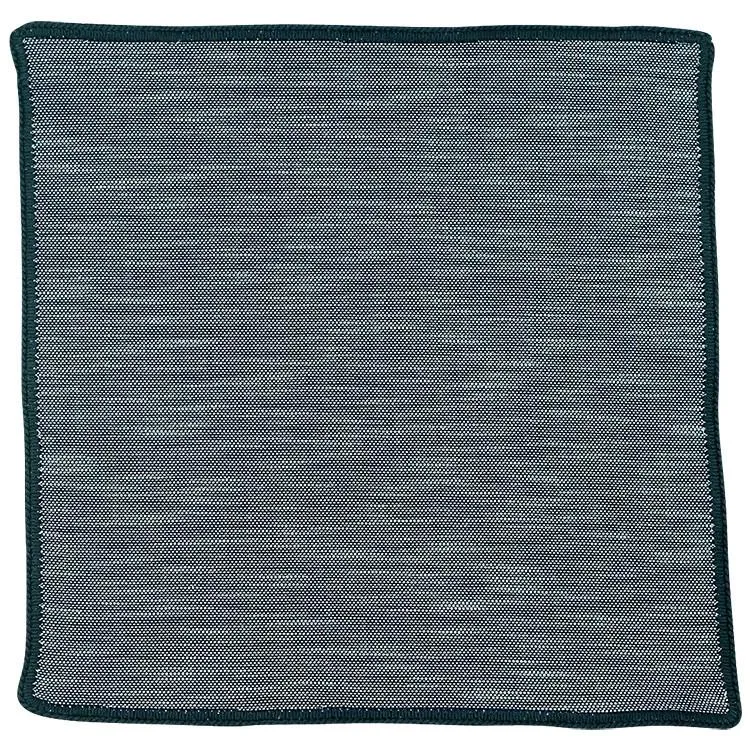 Denim Du Volte with Navy Blue Signature Border