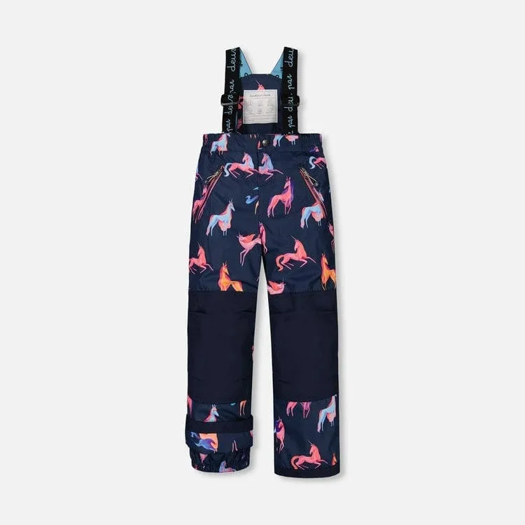 Deux Par Deux Two-Piece Snowsuit - Printed Unicorns