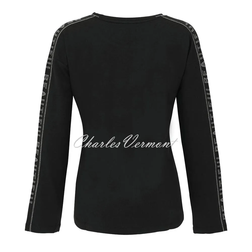 Dolcezza 'Beautiful' Sweater Top - Style 72150 (Black)