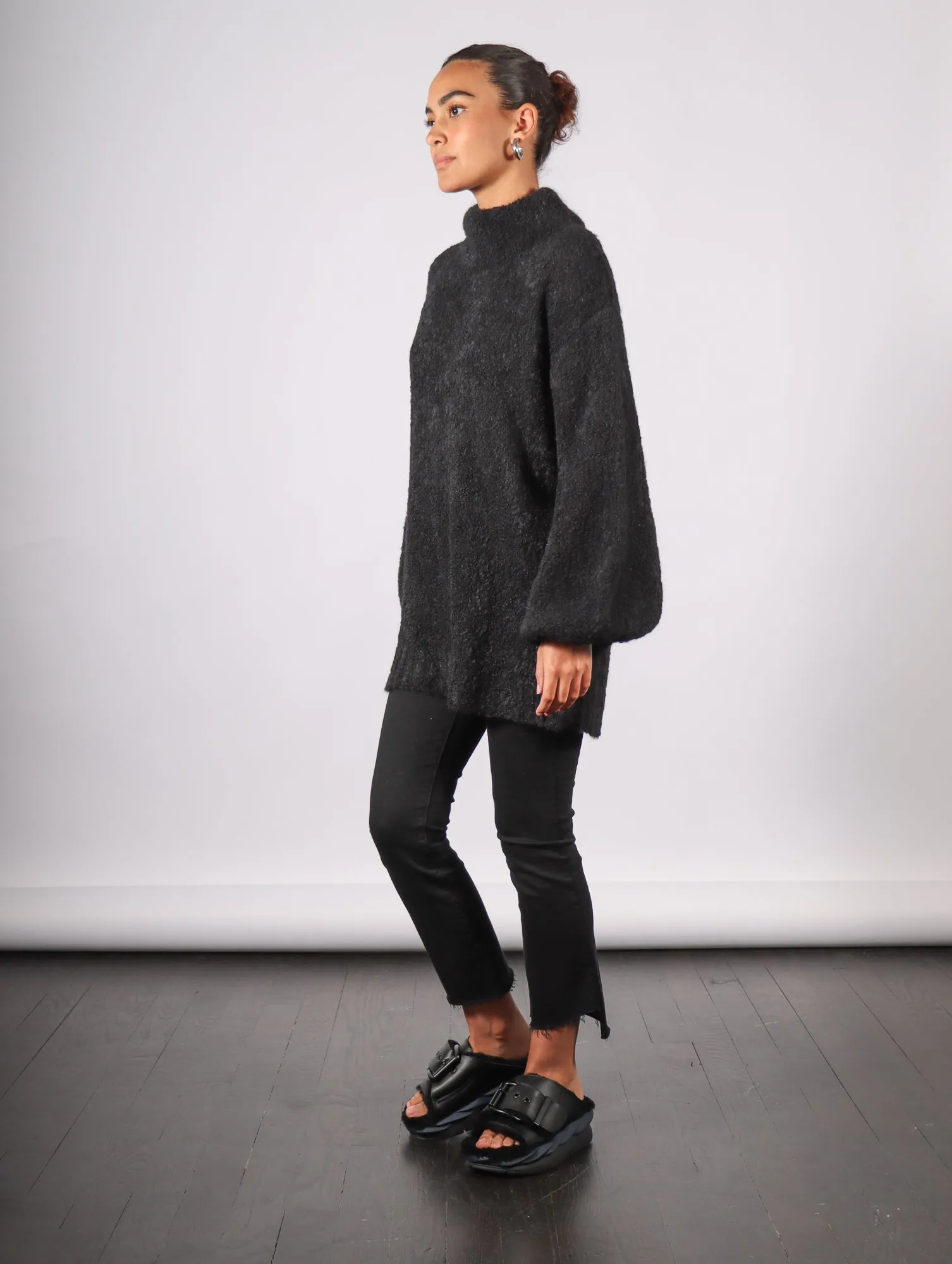 Emin Sweater in Black by Rodebjer