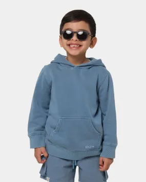 EN ES Kid's Miles Apart Wash Hoodie Cornflower Blue