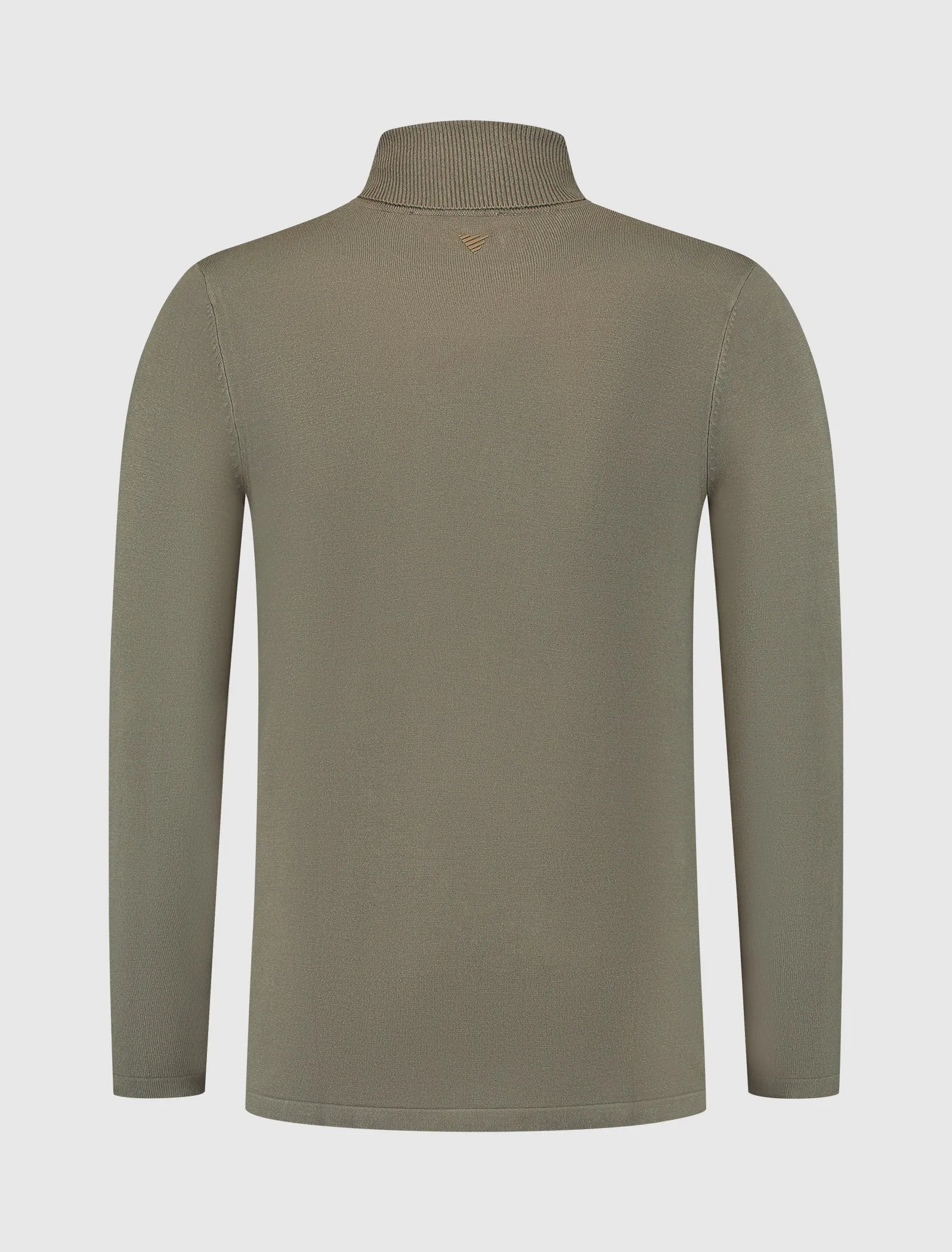 Essential Knitwear Turtleneck Sweater | Army Green