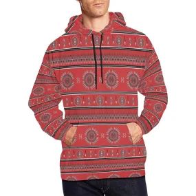 Evening Feather Wheel Blush Hoodie for Men (USA Size)