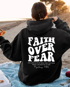 Faith over Fear Sweatshirt,Christian Shirt,Bible Verse Hoodie