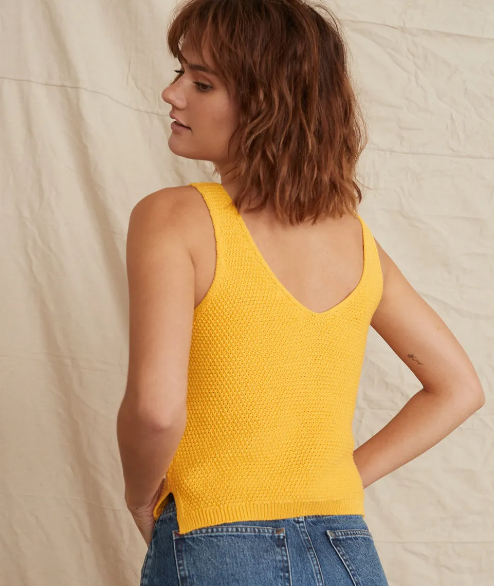 Finley Sweater Tank in Buttercup