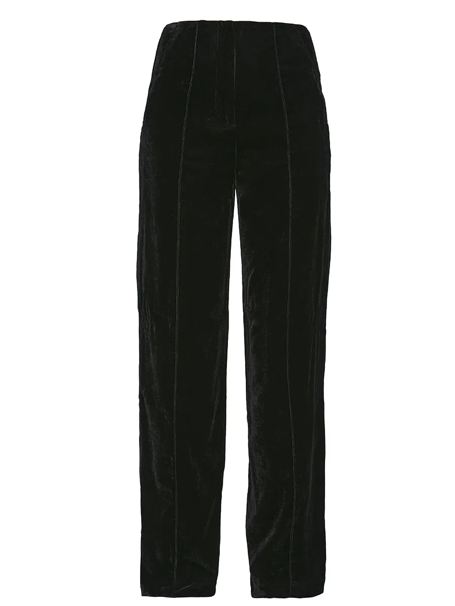 FIONA VELVET STRAIGHT LEG TROUSER