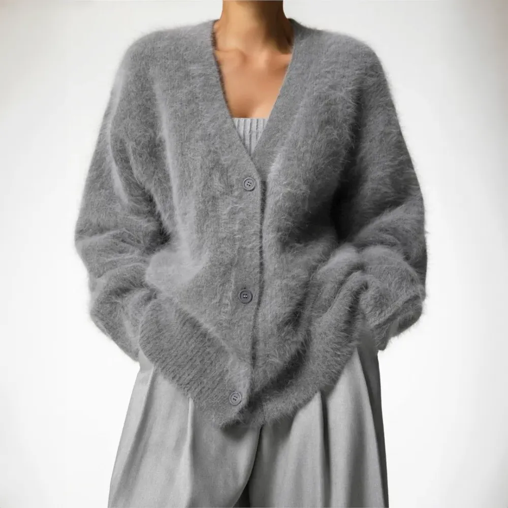 Flora - Comfortable Cashmere Cardigan