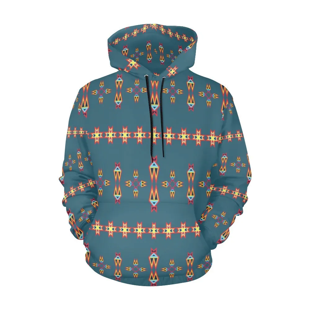 Four Directions Lodges Ocean Hoodie for Men (USA Size)