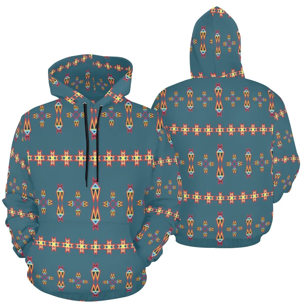 Four Directions Lodges Ocean Hoodie for Men (USA Size)