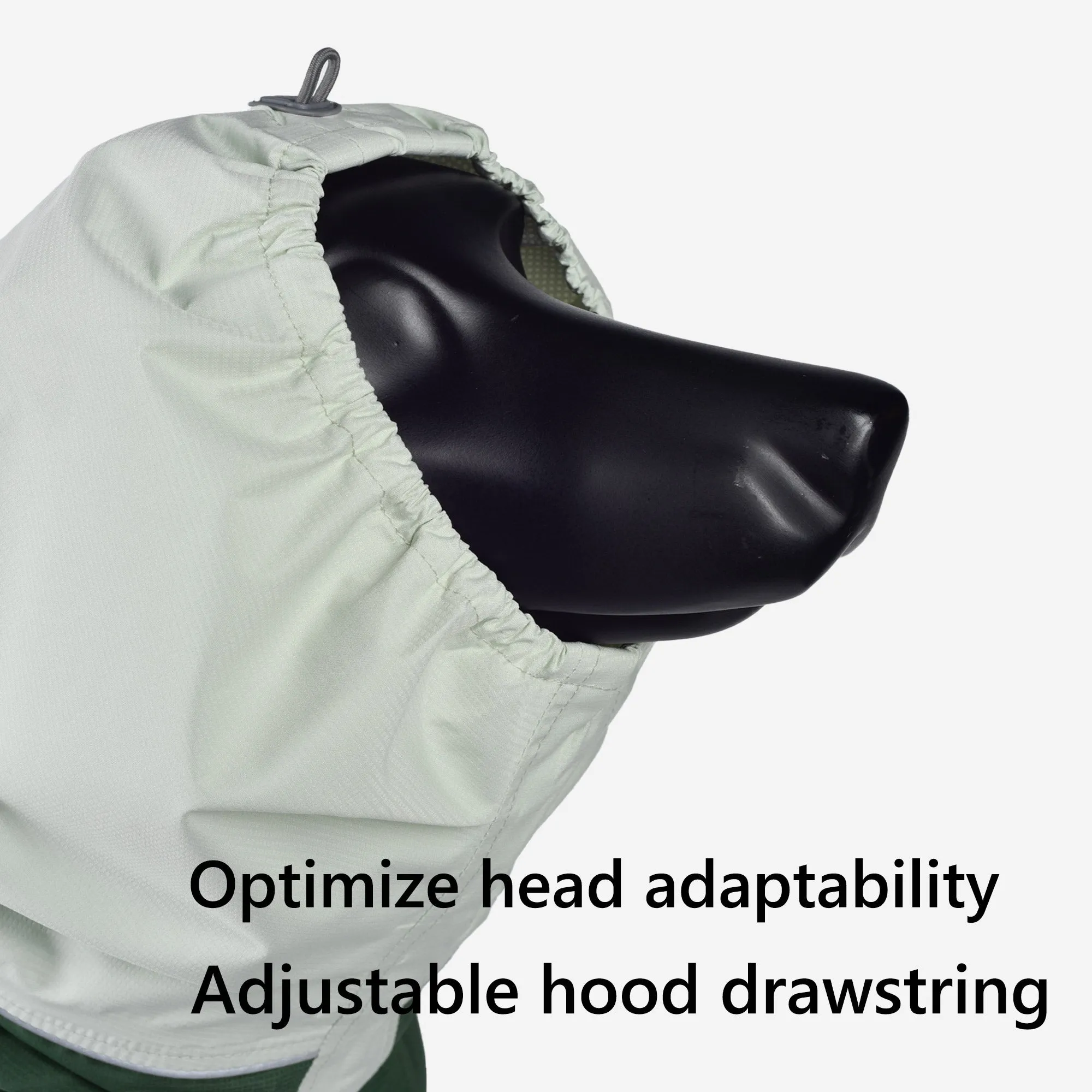 Four-Leg Hooded Dog Raincoat - Black