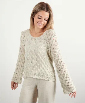 FREE Lacy Linen Blend Sweater Pattern - Fusion Luxurious Yarn