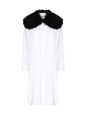 Fur Collar Long Shirt