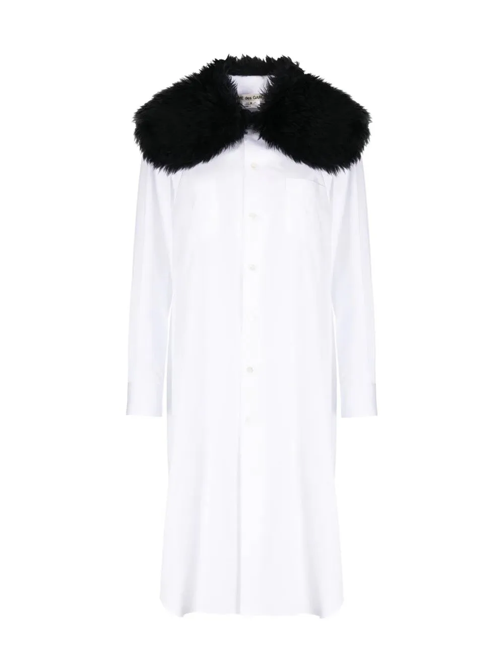 Fur Collar Long Shirt