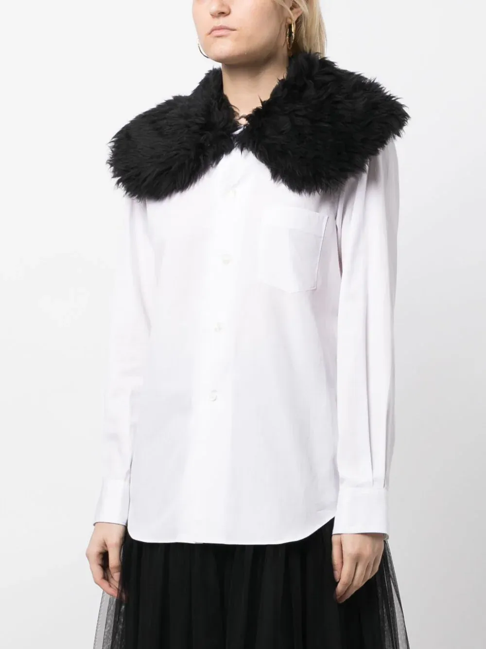 Fur Collar Shirt