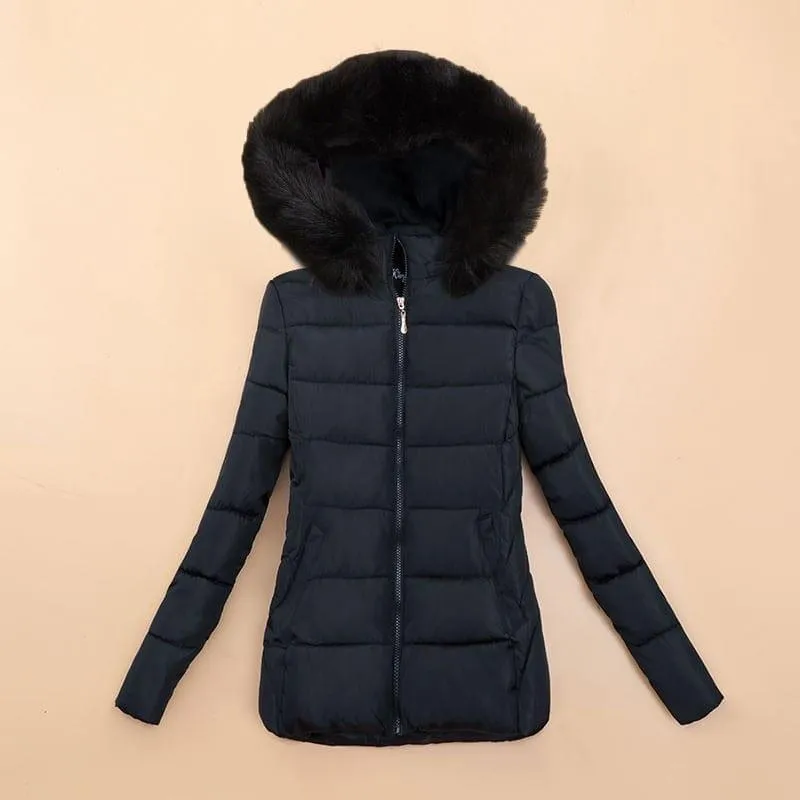 Fur Collar Winter Female Jacket