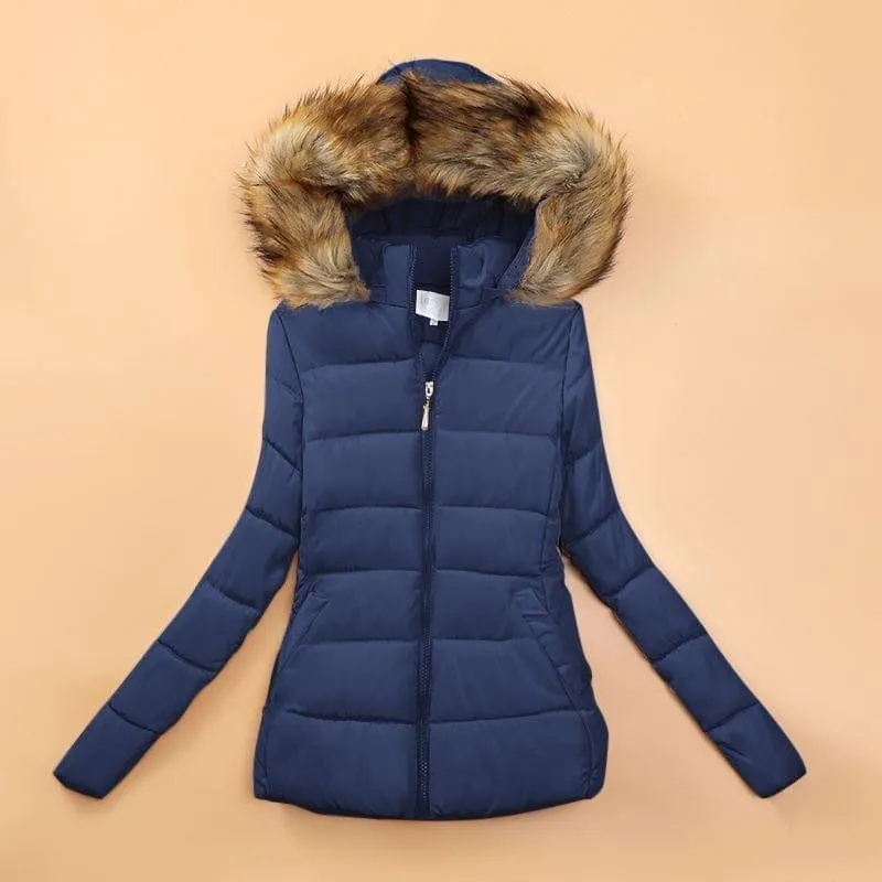 Fur Collar Winter Female Jacket