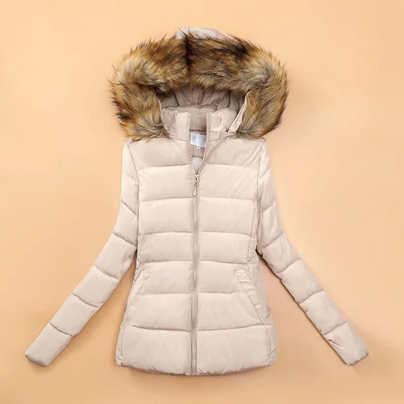 Fur Collar Winter Female Jacket