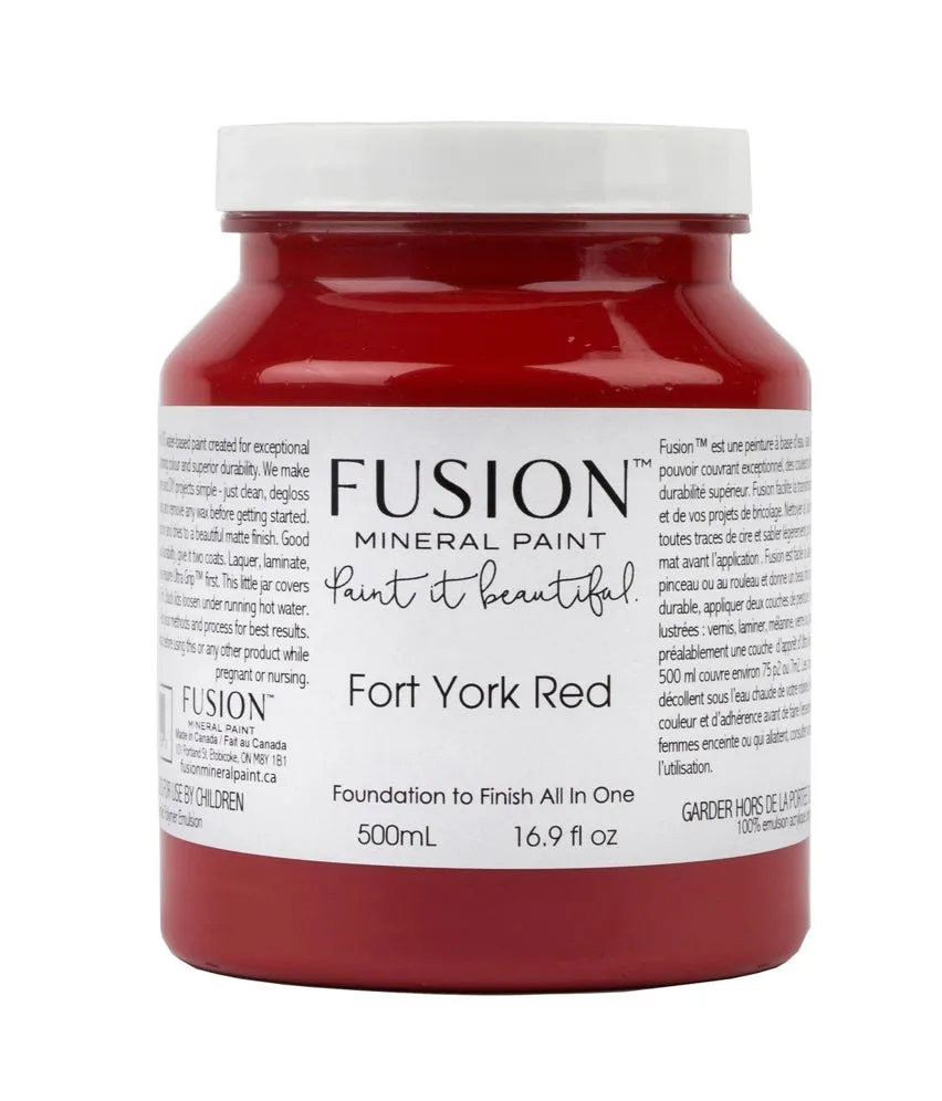 Fusion Mineral Paint - Fort York Red