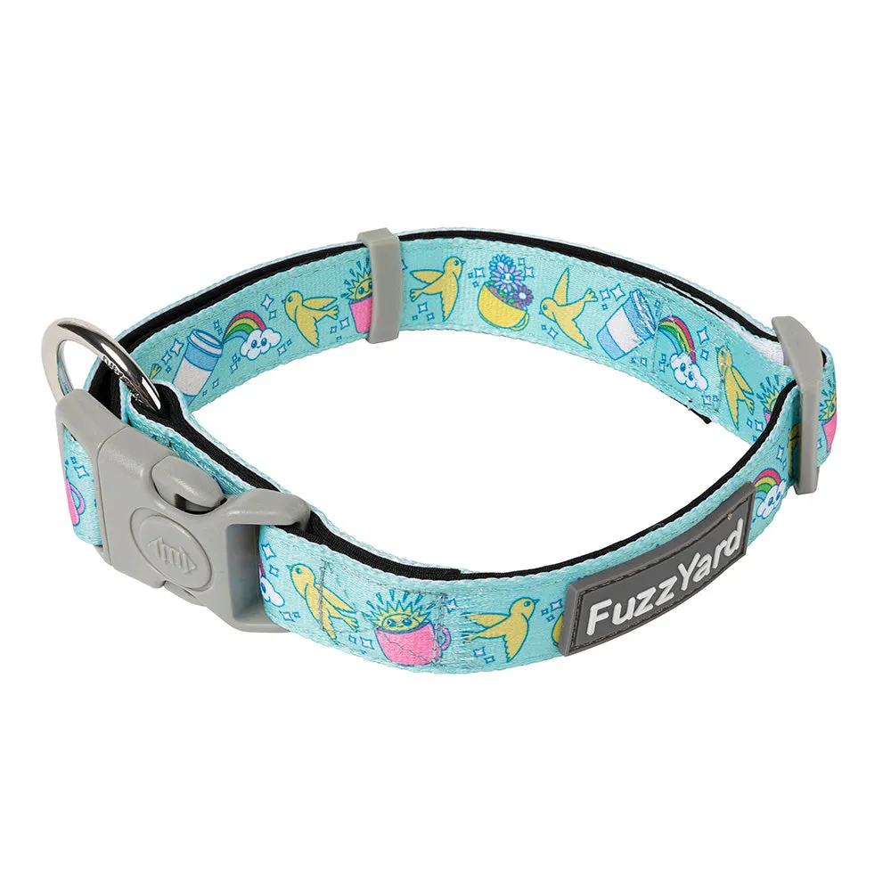 Fuzzyard Dog Collar Wakey Wakey S 25-38cm