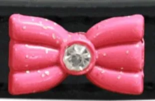 Glitter Bow Fun Widget Collar for Dogs and Cats