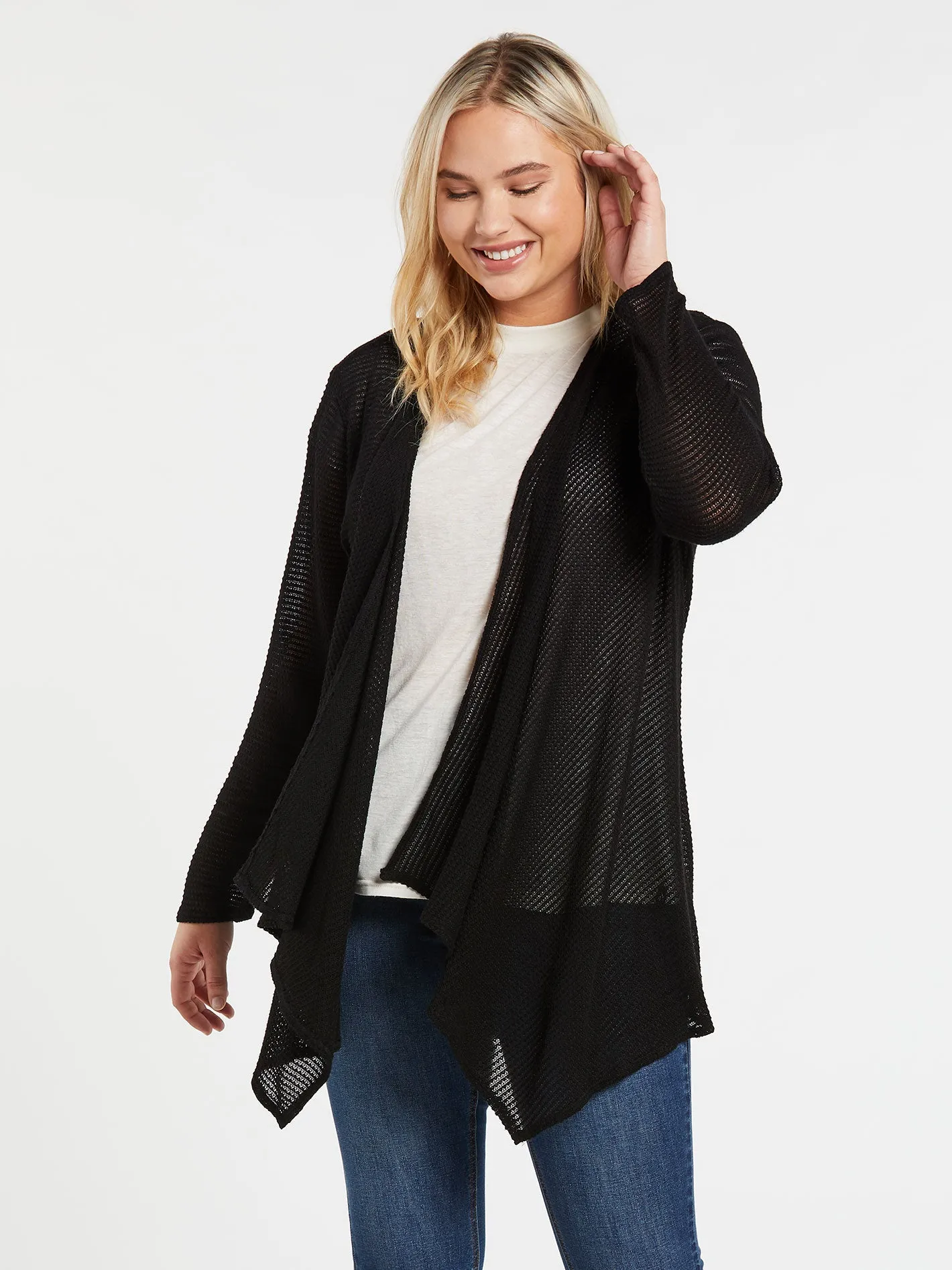 Go Go Wrap Sweater - Black