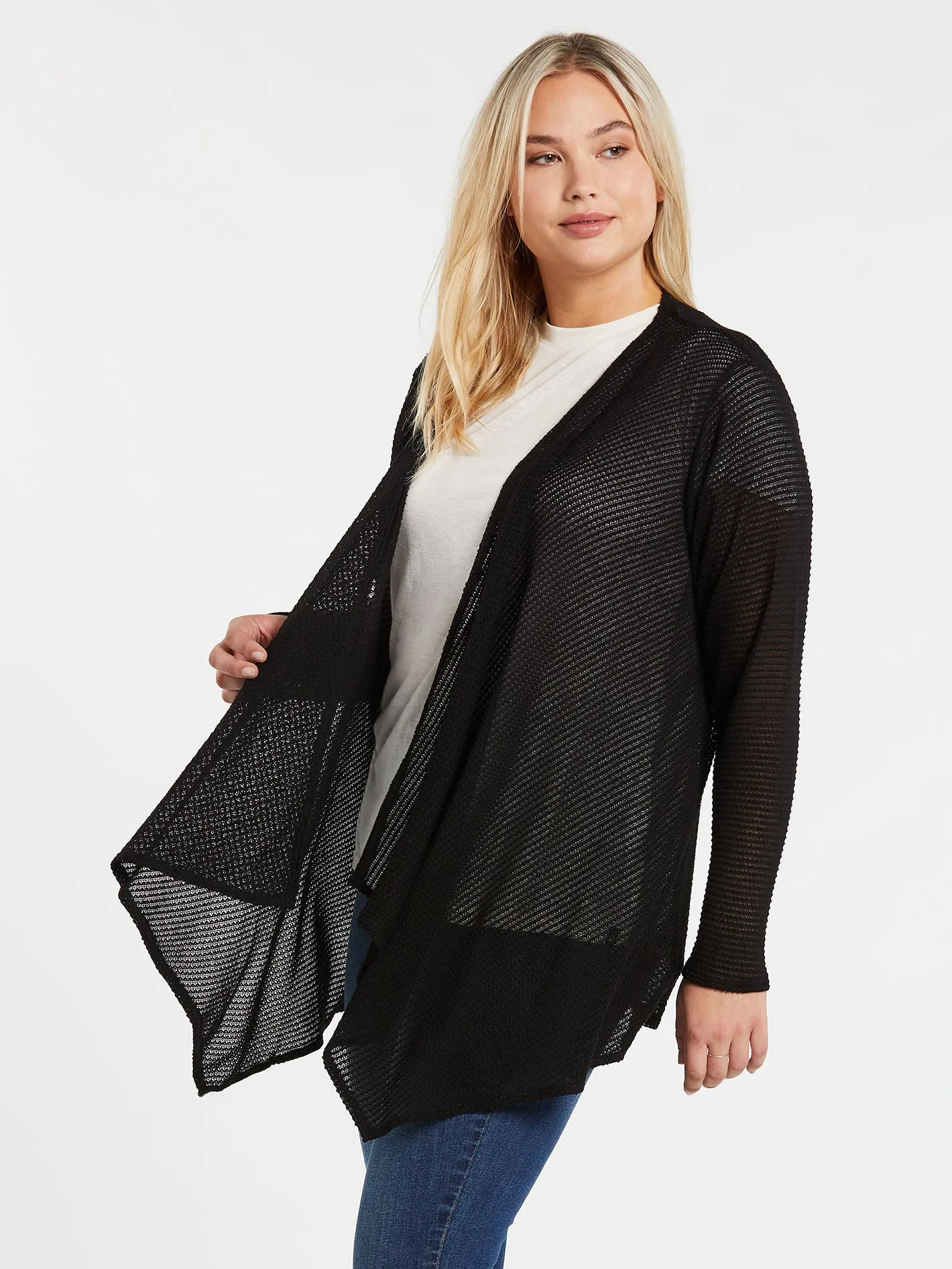 Go Go Wrap Sweater - Black