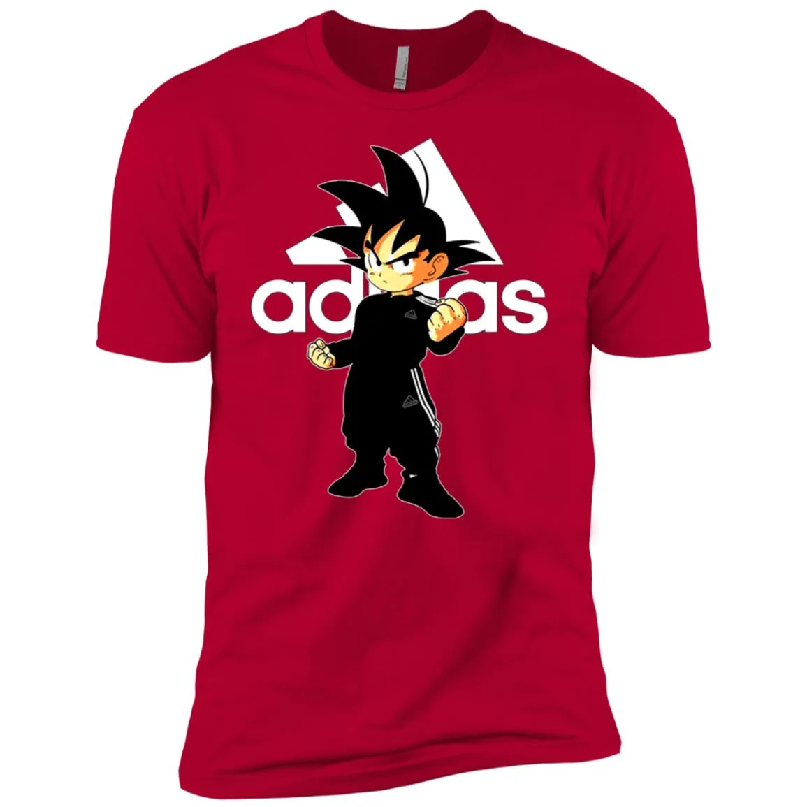 Goku Treding Adidas White T-shirt Men Short Sleeve T-Shirt