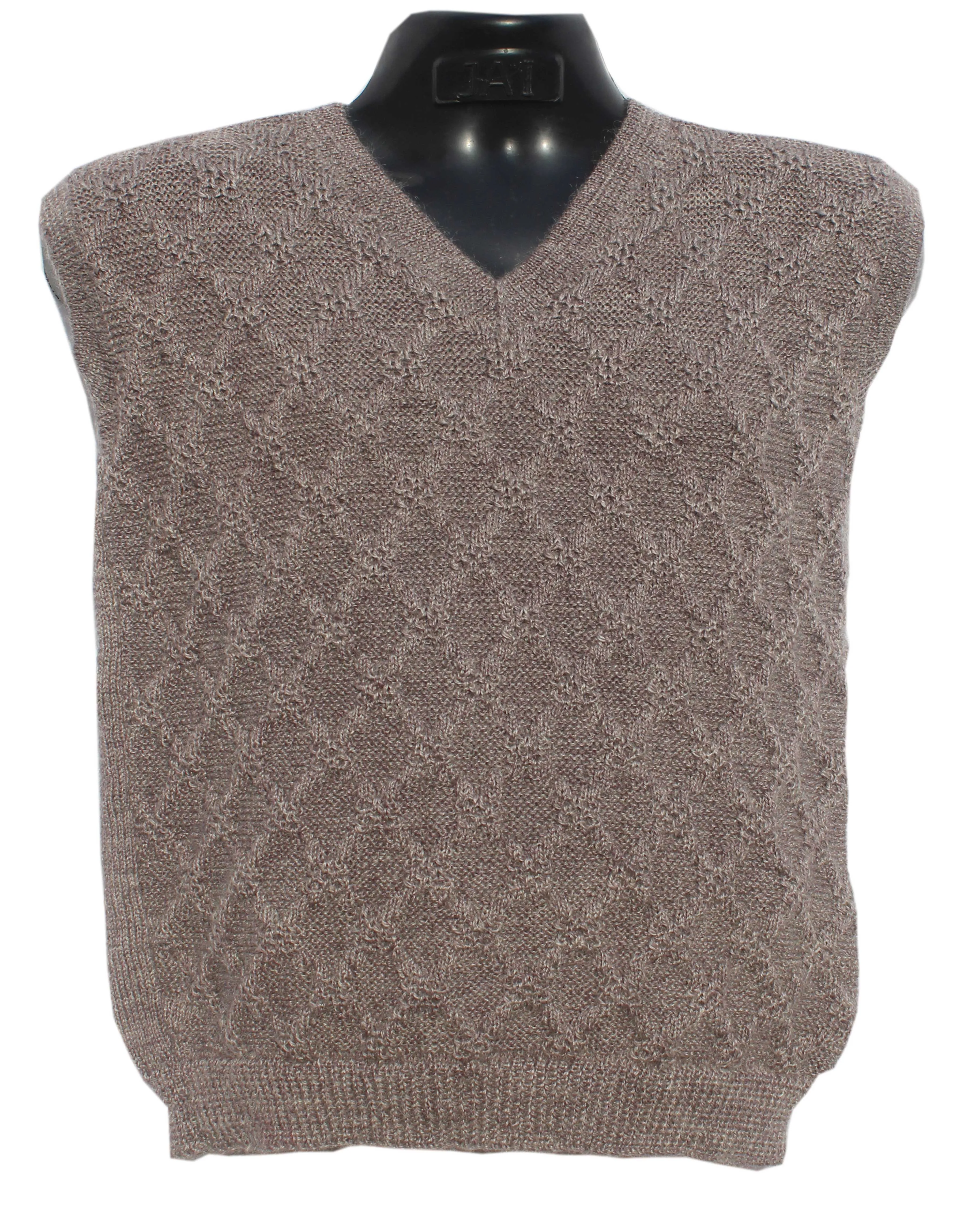 Graminarts Sleeveless Handmade Men Sweater Ash Vardhman(Lamb Hair)