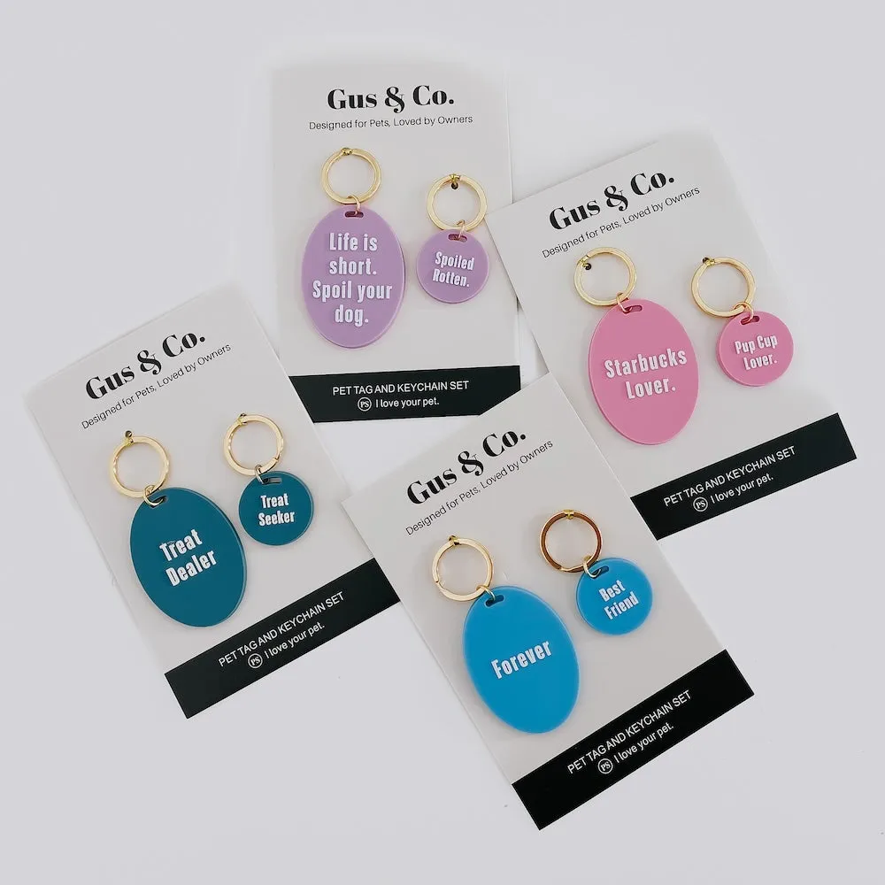 Gus & Co - Dog Tag and Keychain Set **PINK FRIDAY PREORDER