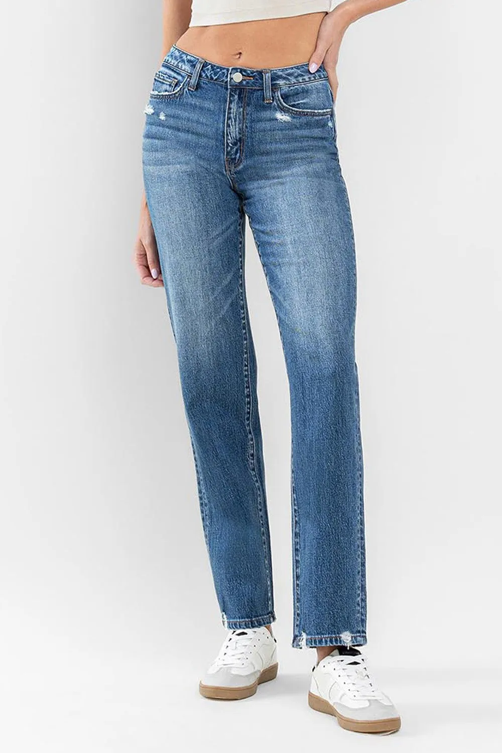 HIGH RISE RELAXED STRAIGHT JEAN