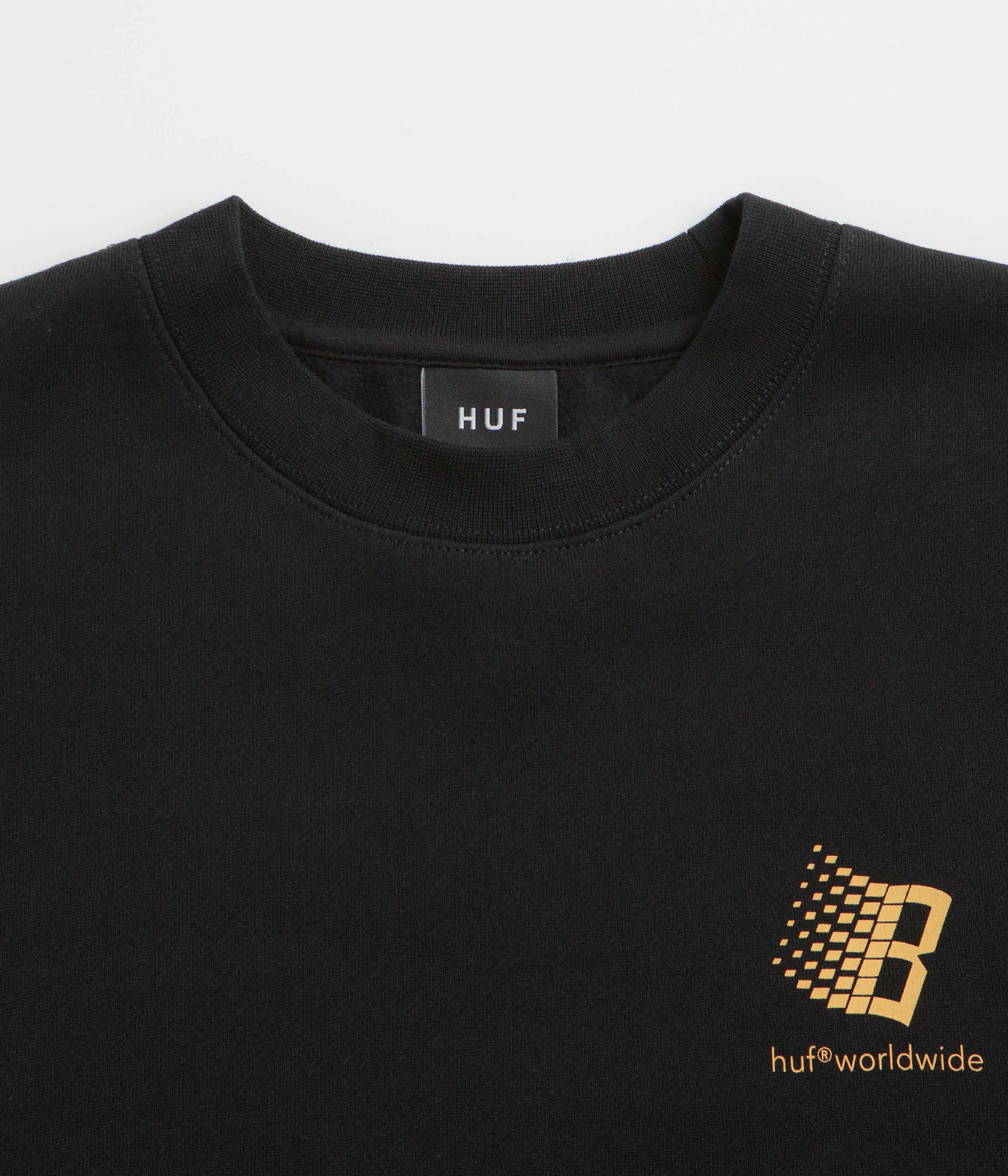 HUF x Bronze 56K Crewneck Sweatshirt - Black