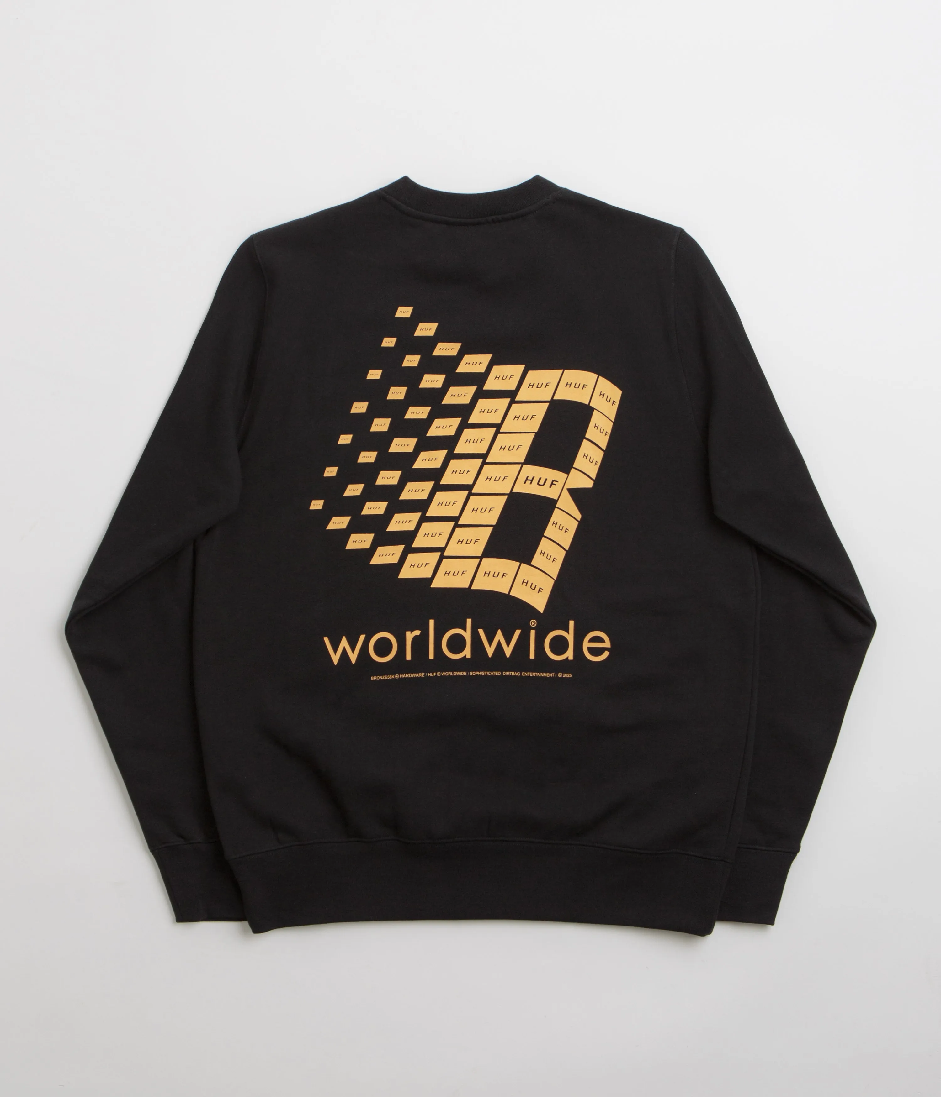 HUF x Bronze 56K Crewneck Sweatshirt - Black