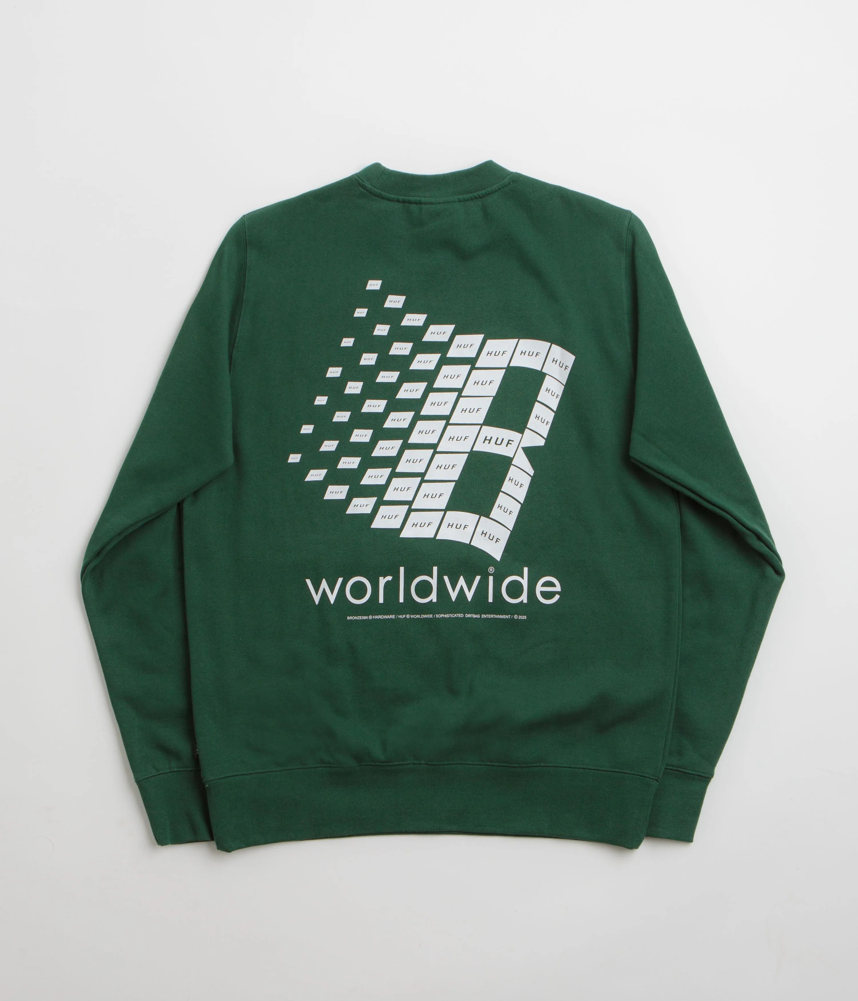 HUF x Bronze 56K Crewneck Sweatshirt - Forest Green