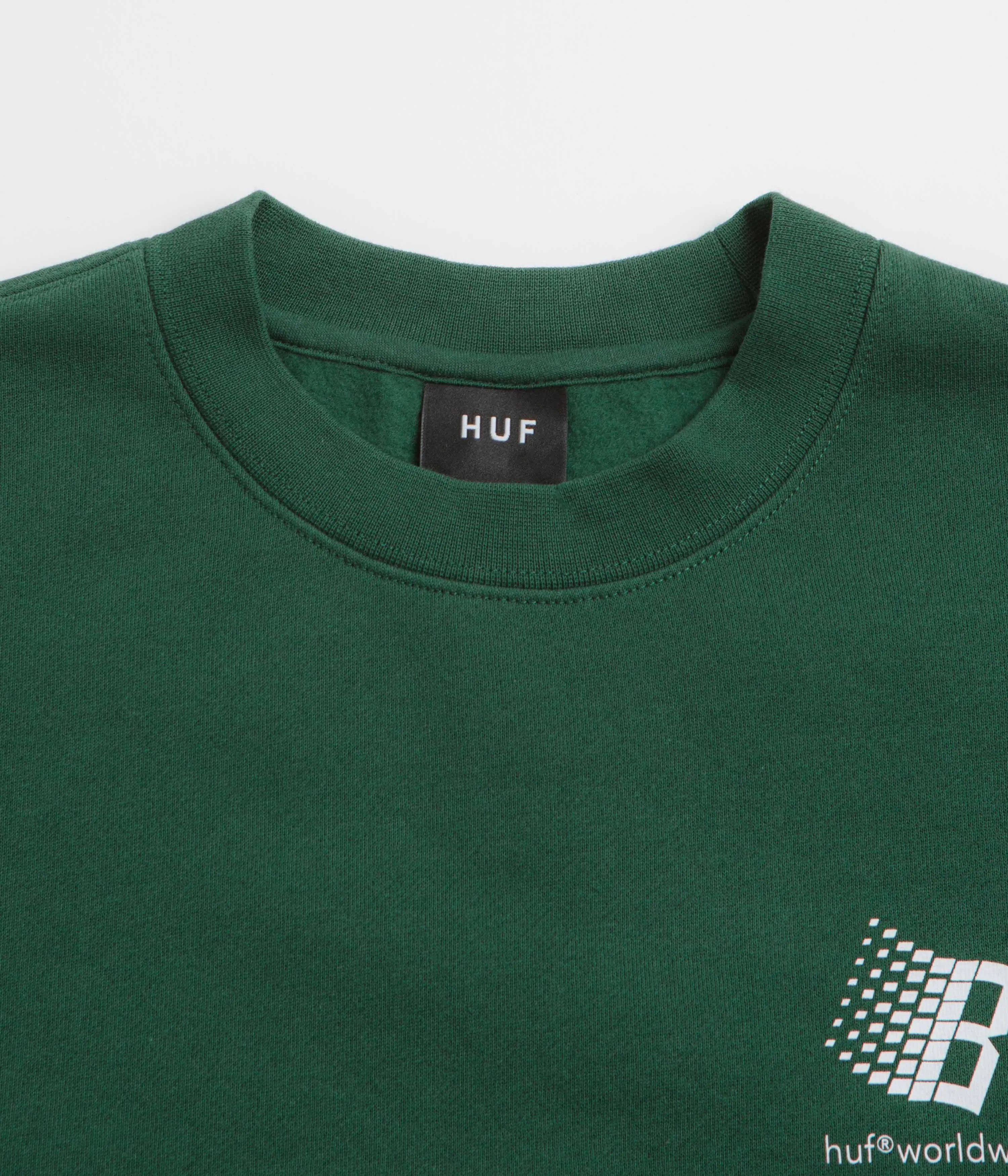 HUF x Bronze 56K Crewneck Sweatshirt - Forest Green