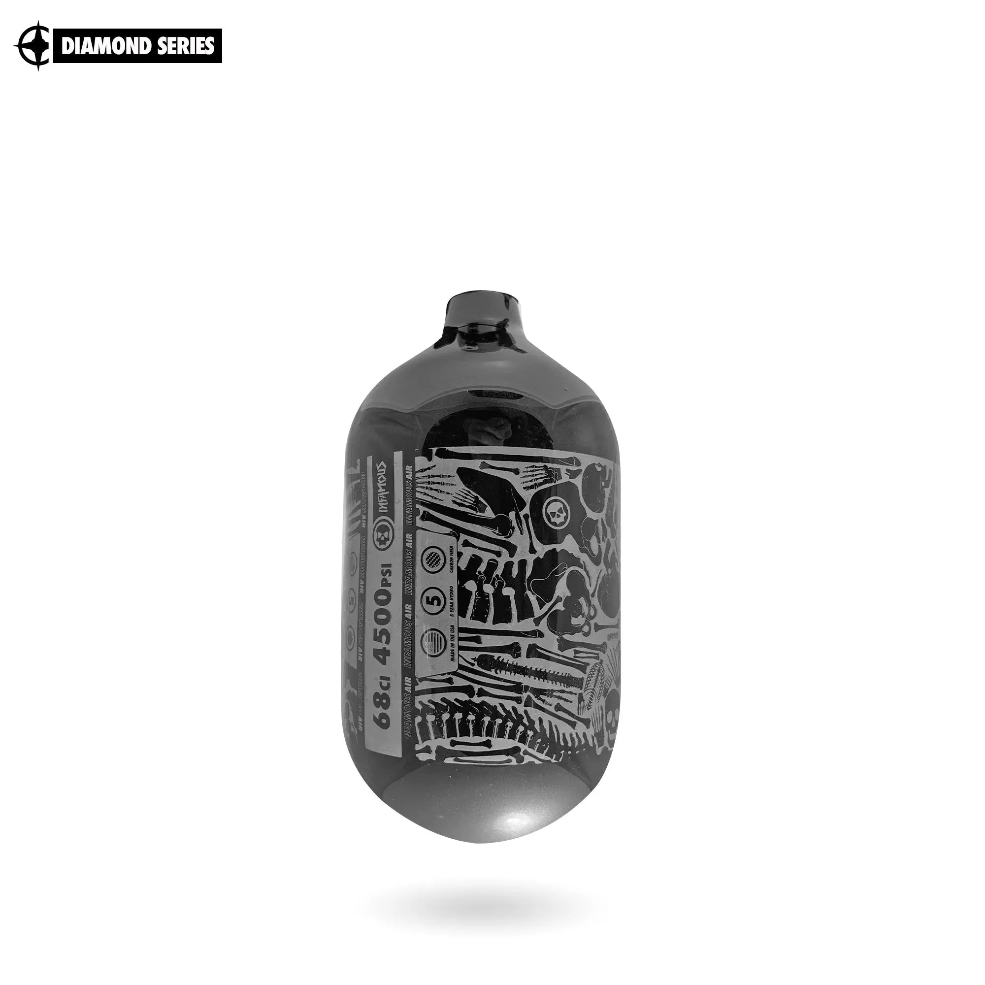 Infamous Air "DIAMOND SERIES" (Bottle Only) 68ci / 4500psi - BONES