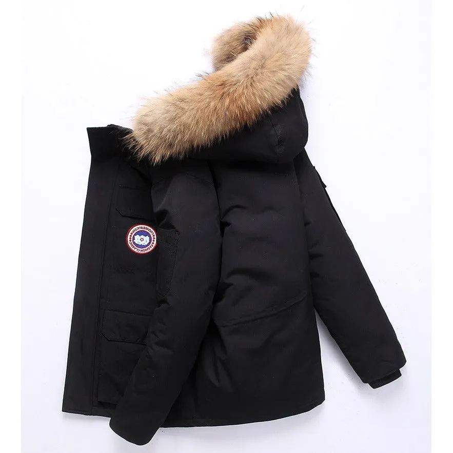 INSTOCK-Canadian down outdoor jacket workwear fur collar