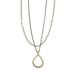 Iola Light Necklace | Silver & Bronze