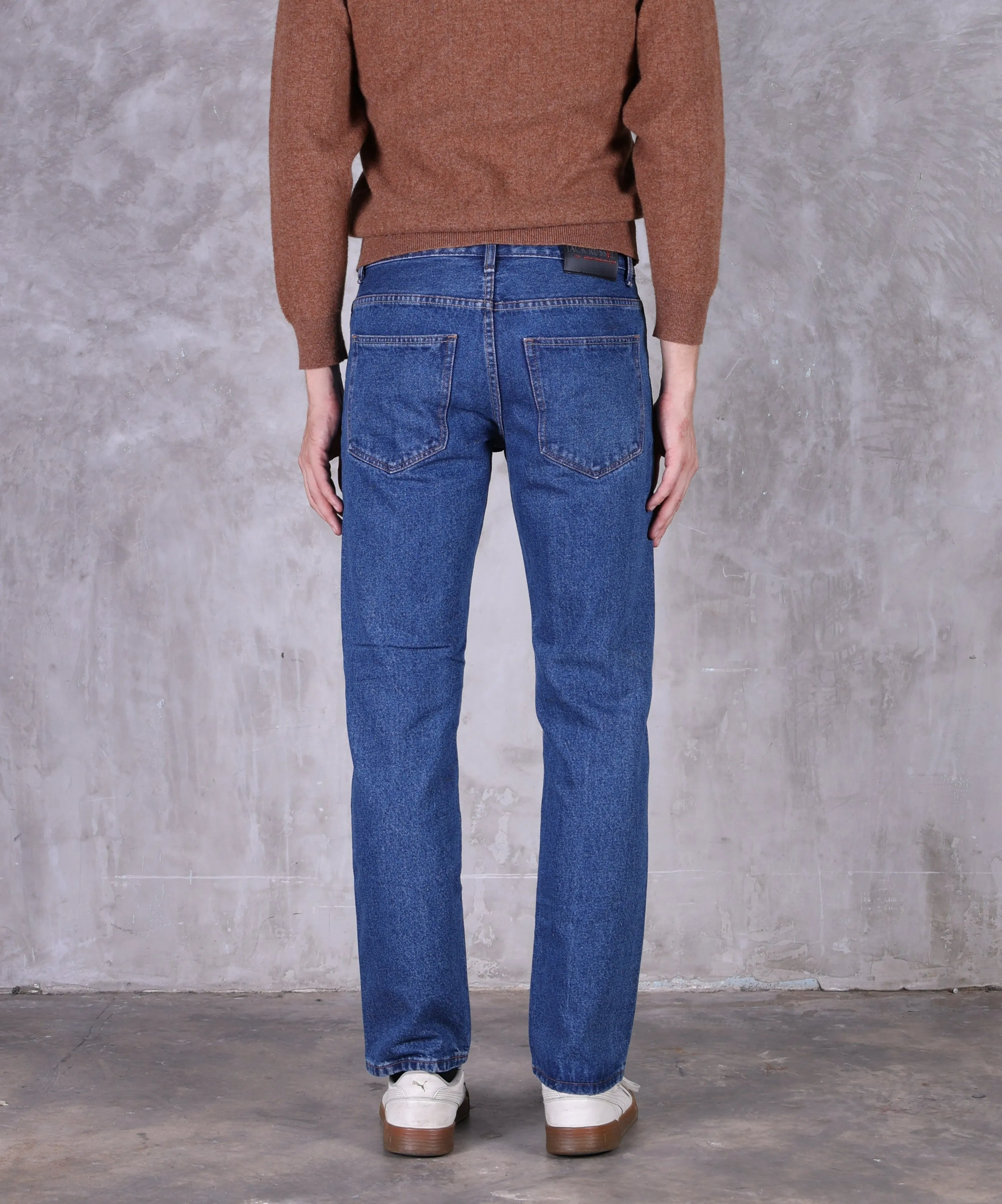 Jack Russel - Men Jeans - Klassik J-1198 Straight Fit Navy Blue