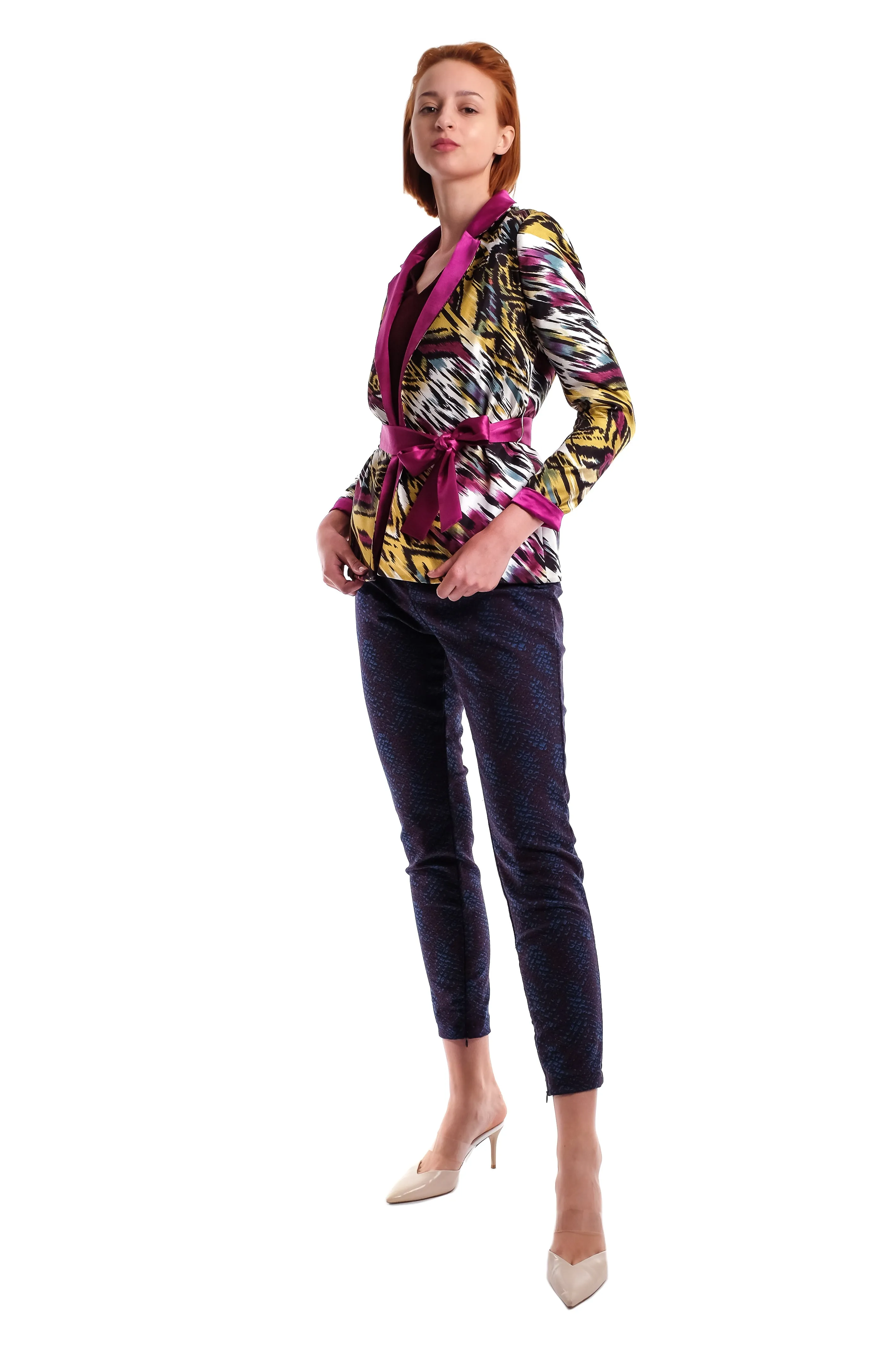 Jeanette 2-Way Silk Blazer