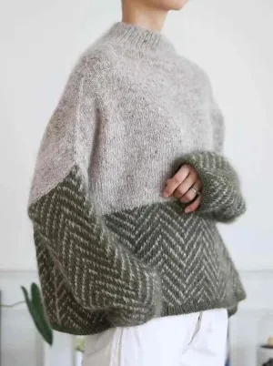 Jeol sweater by Aegyo Knit, No 16   Silk Mohair yarn kit (excl pattern)