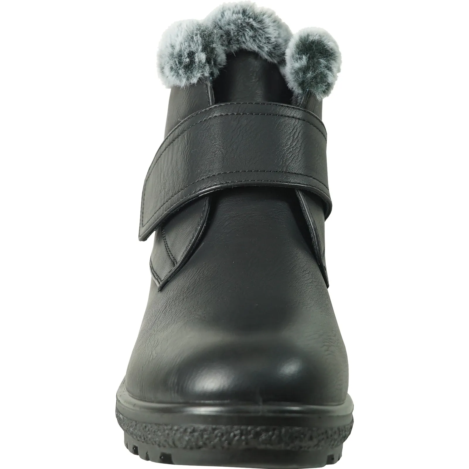 KOZI Canada Women Boot NINA-3 Ankle Winter Fur Casual Boot Black