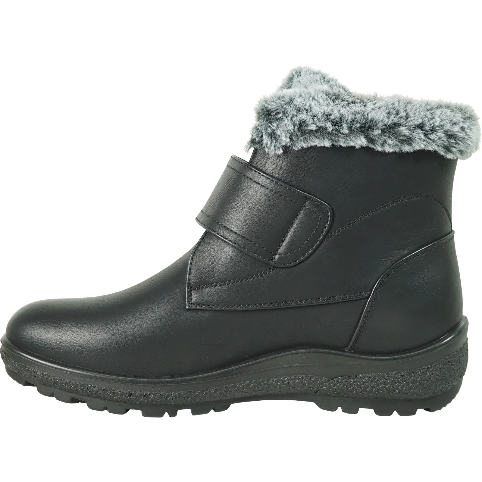 KOZI Canada Women Boot NINA-3 Ankle Winter Fur Casual Boot Black