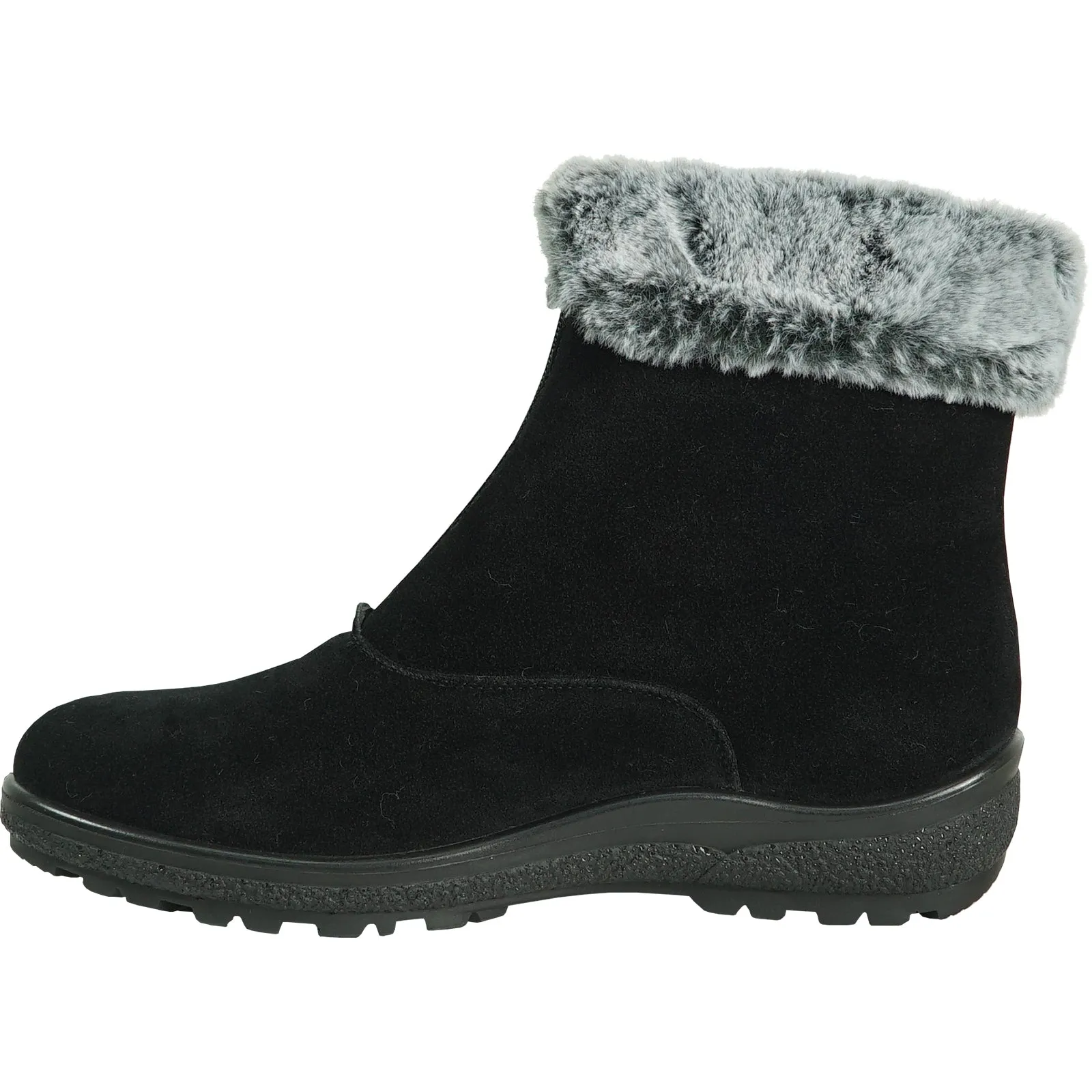 KOZI Canada Women Boot NINA-4 Ankle Winter Fur Casual Boot Black