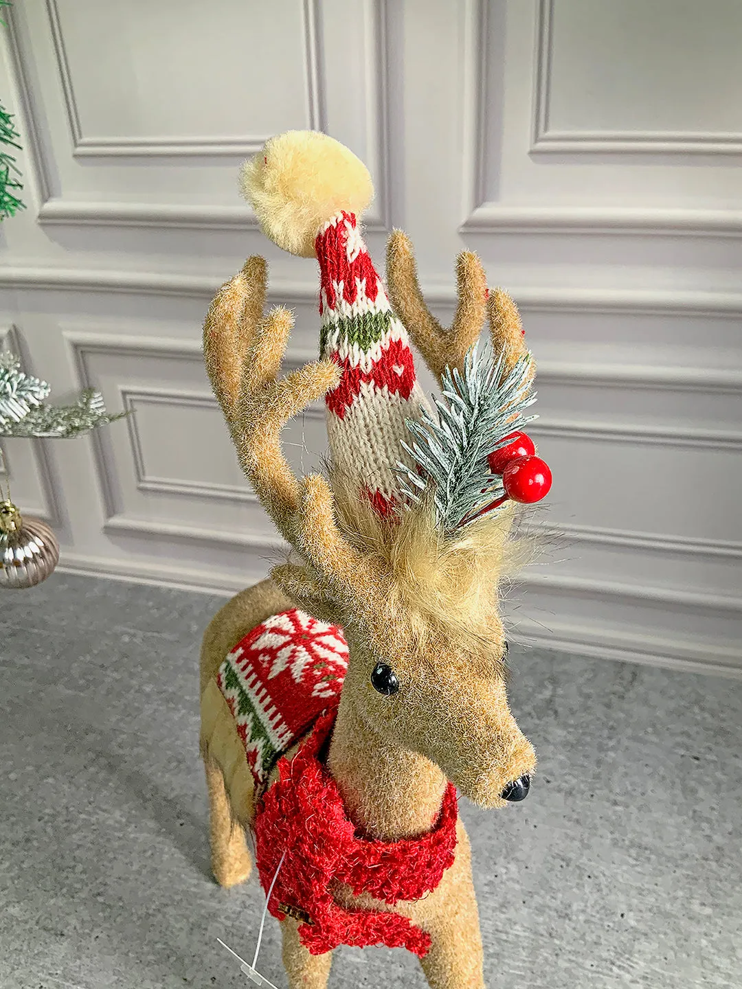 Little Surprise Box 13inches Christmas Themed Brown Deer for Christmas Decoration and Décor