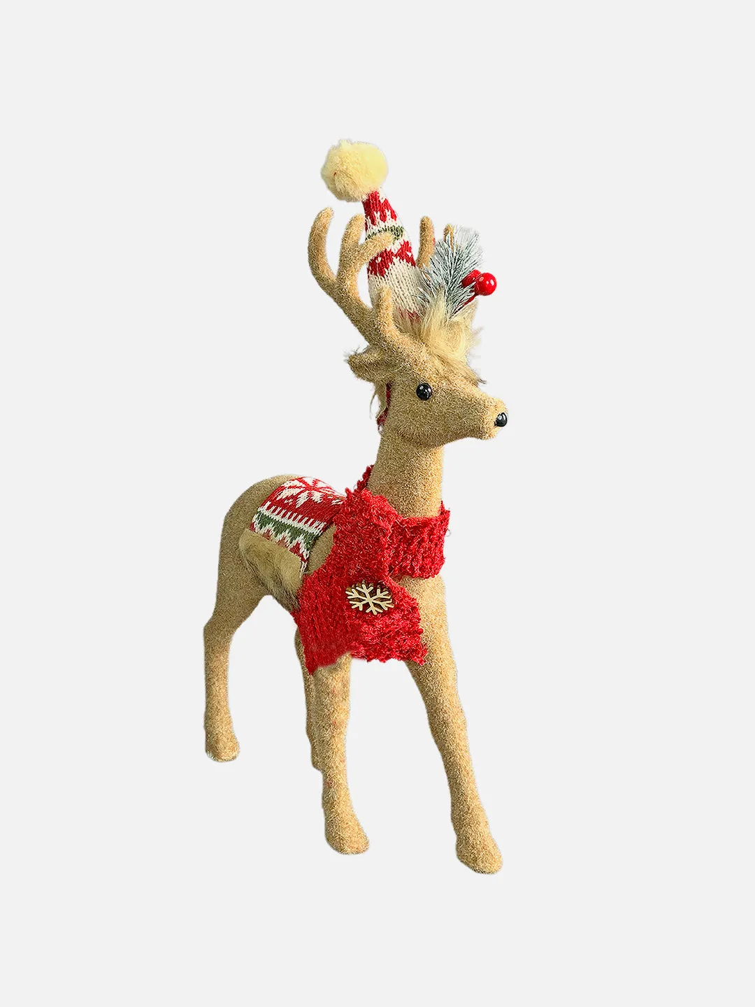 Little Surprise Box 13inches Christmas Themed Brown Deer for Christmas Decoration and Décor