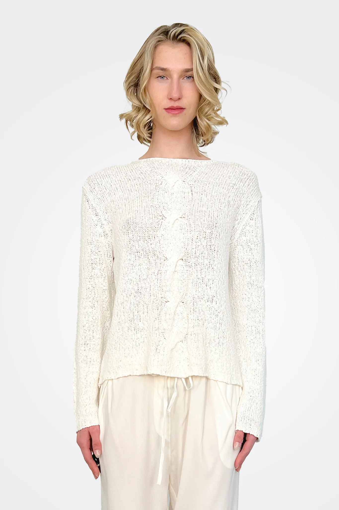 Luxury Knit Pullover - Natural