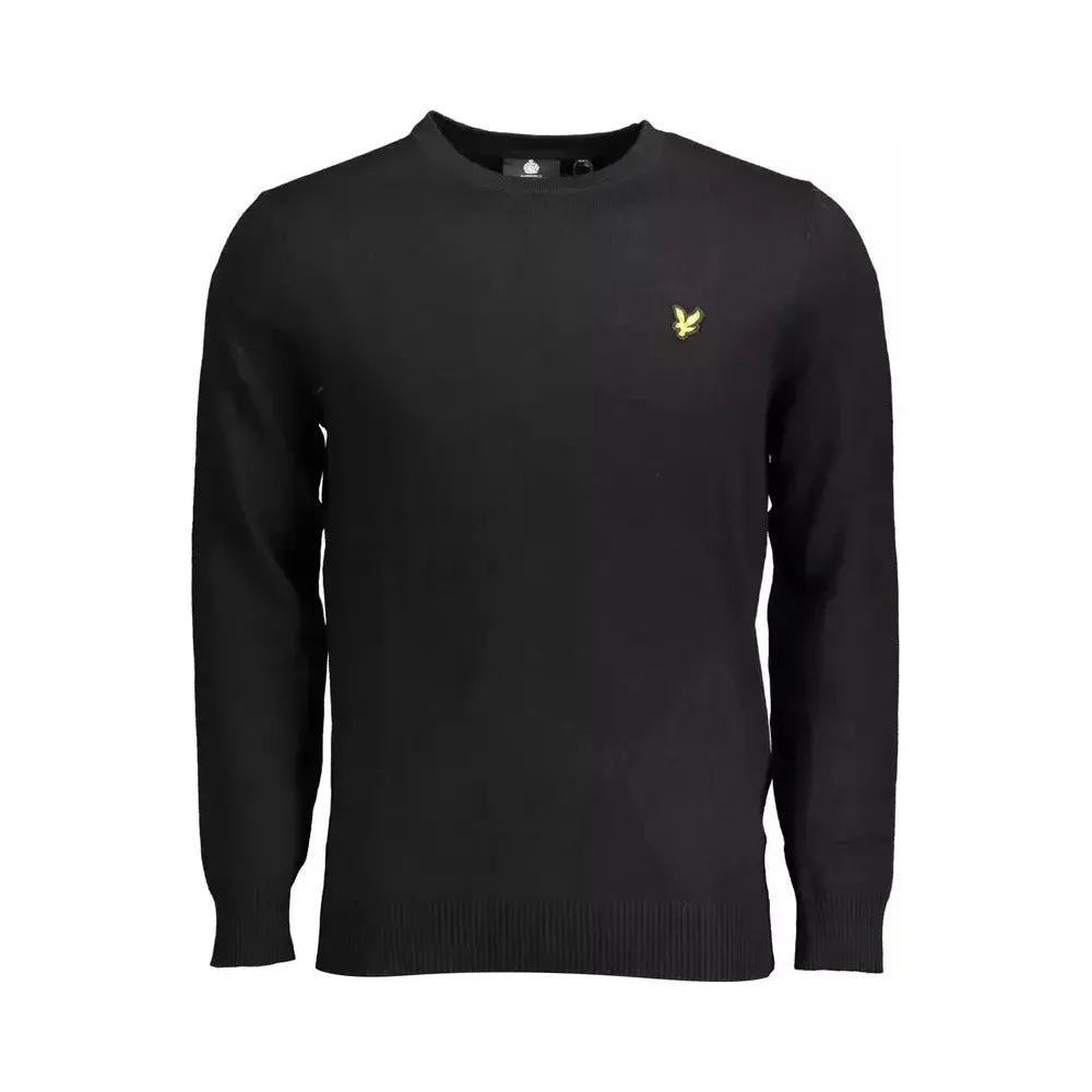 Lyle & Scott Black Cotton Men Sweater