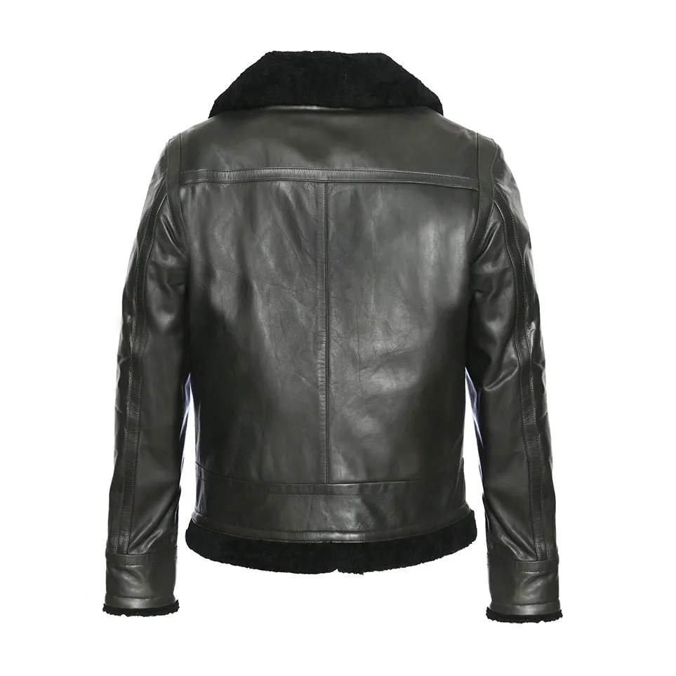 Men's Carlo Aviator Leather Jacket