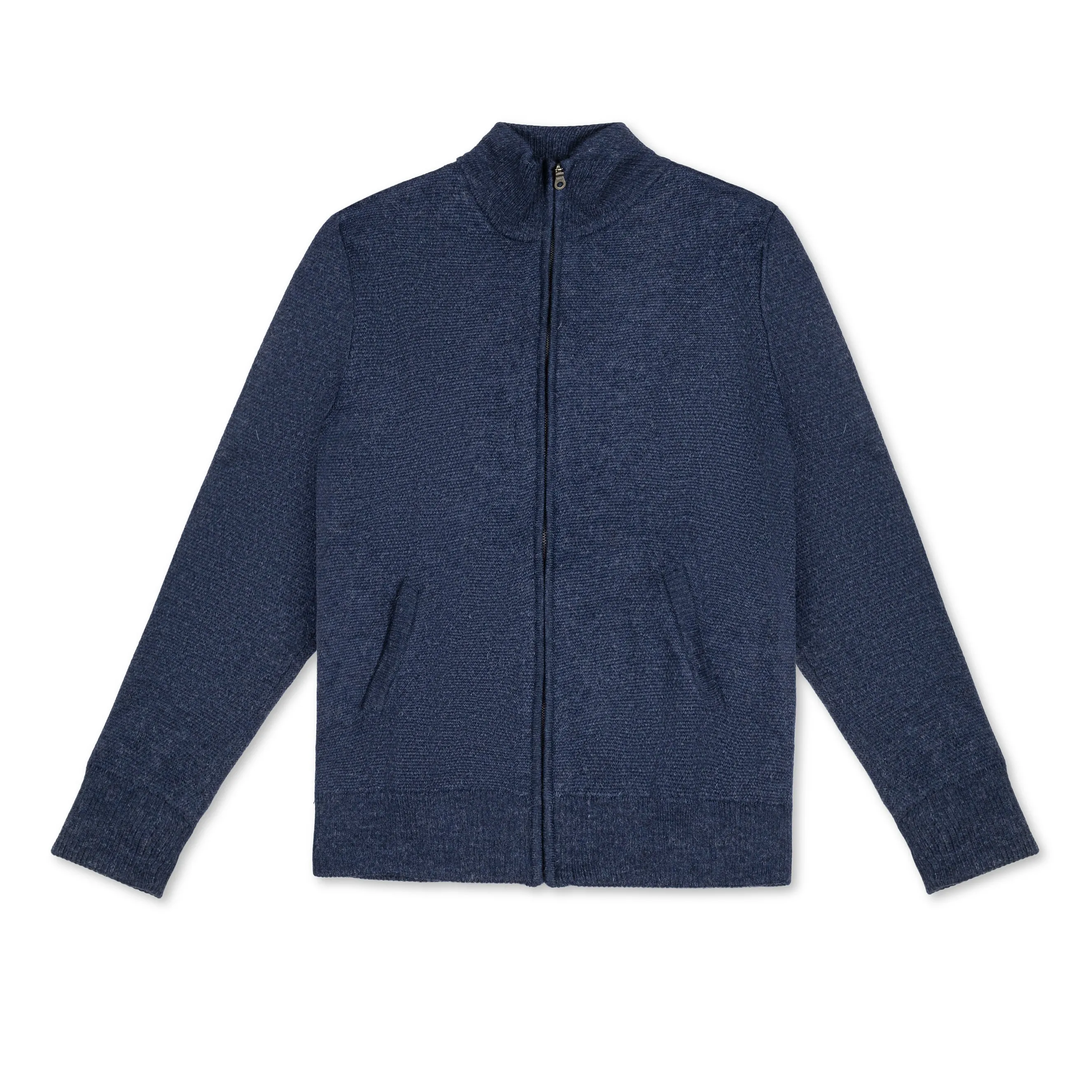 Men's Heavyweight Full-Zip Alpaca Jacket