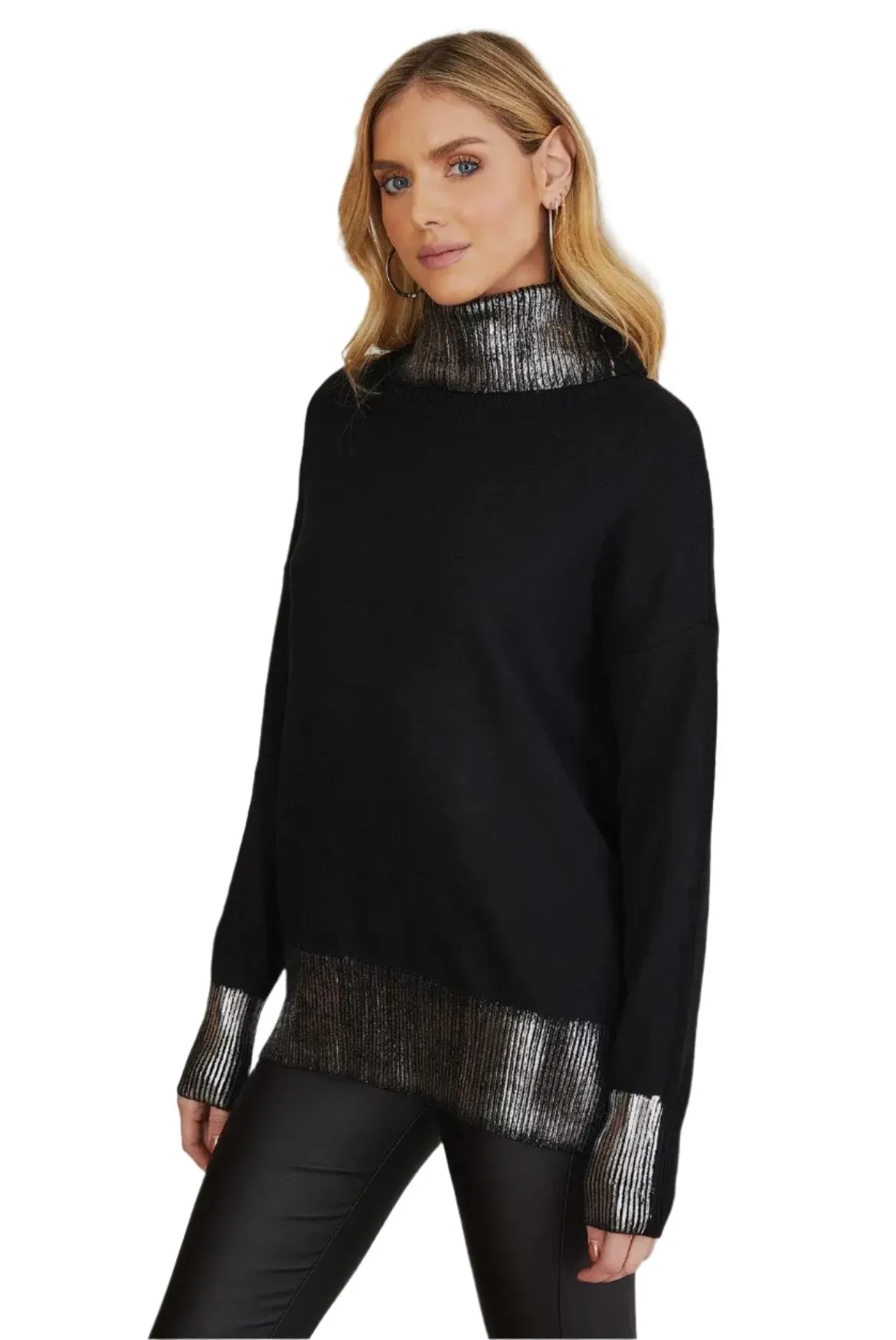 Metallic Foil Sweater Knit